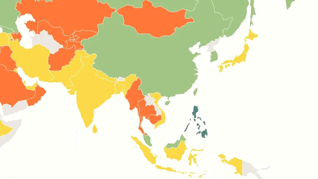 Why do most people in Asian countries stare?